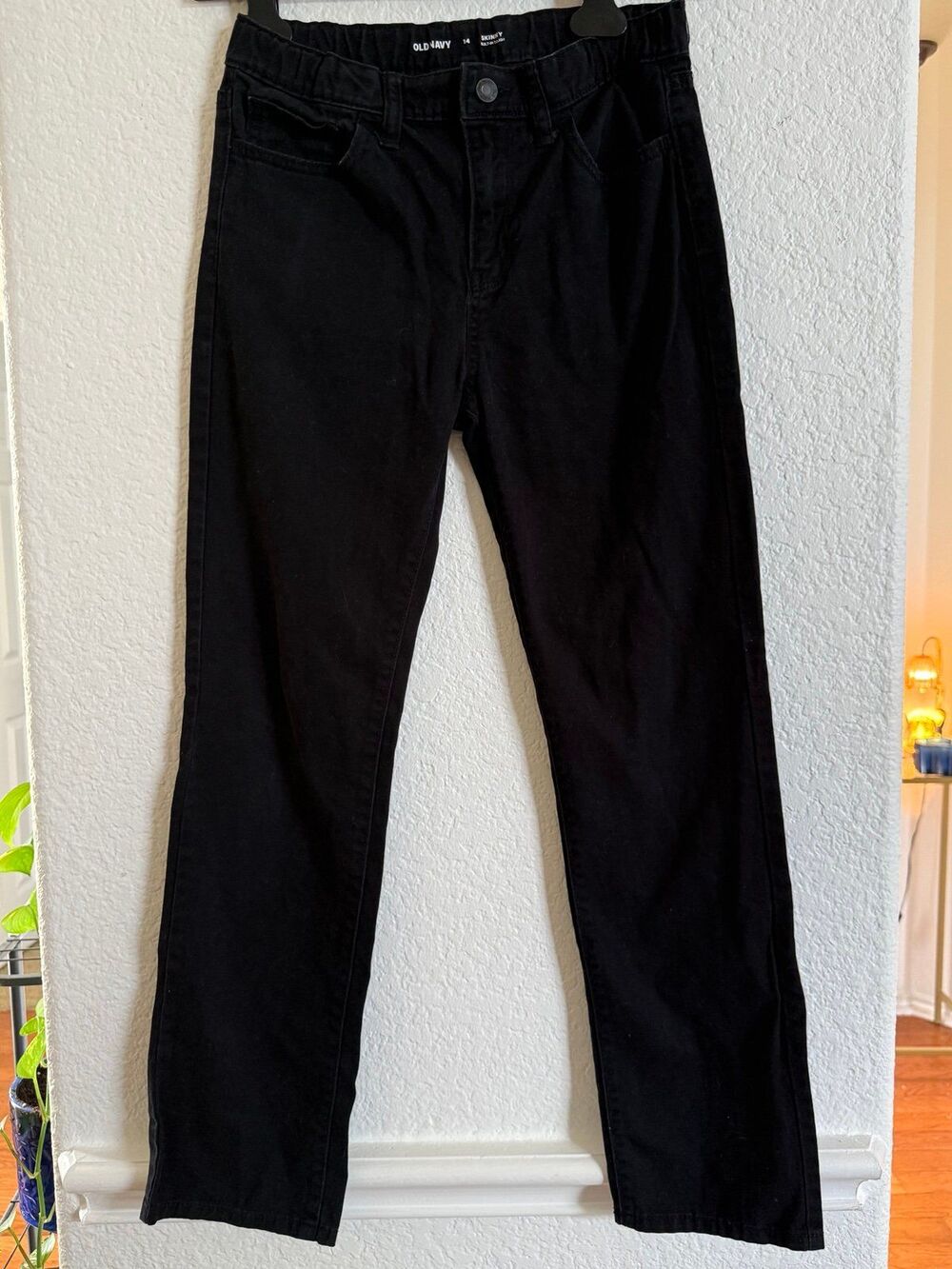 Boys black jeans size 14 old navy